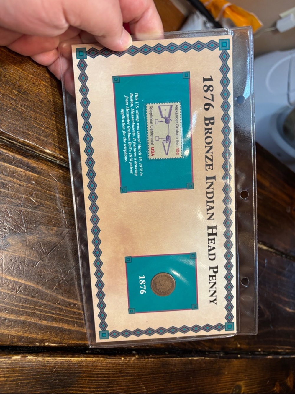 1876 Bronze Indian Head Penny with